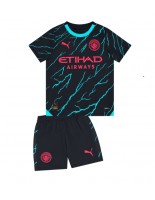 Manchester City Alternativní dres pro děti 2023-24 Krátký Rukáv (+ trenýrky)